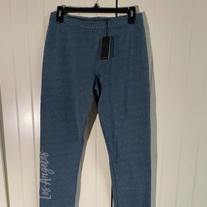 NWT Monrow Los Angeles Blue Sweatpants